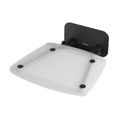 Ravak Ovo B II Sprchové sedadlo Clear/Black, 36x36 cm čierna/číra B8F0000059
