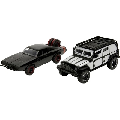Jada Toys Метални колички Jada Toys Fast & Furious Legacy - Dodge Charger R/T & Jeep Wrangler, 1: 32 (9334252314R00)