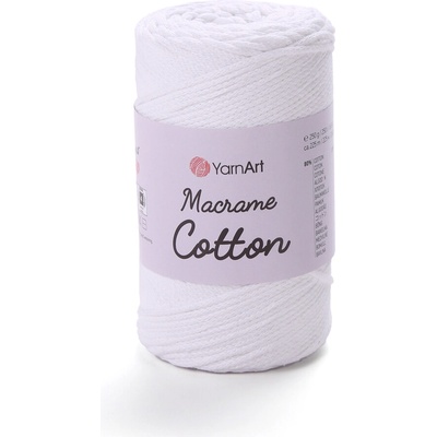 Yarn Art Macrame Cotton 751 bílá