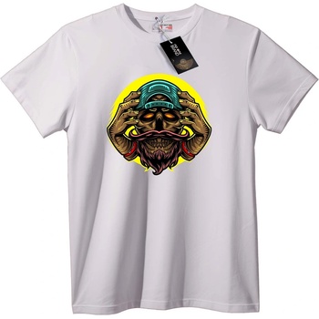 NOONEBRAND Тениска Череп с Шапка - 2XL, Black
