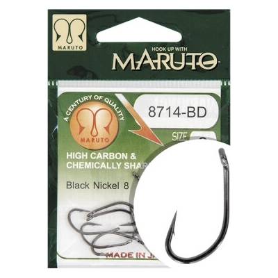 MARUTO CARP 8714BD HC T.D.E.5° BARBED FORGED BLACK NICKEL vel.4 10ks