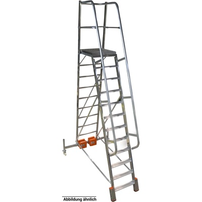 KRAUSE Сгъваема едностранна платформена стълба основна Krause, Vario Compact, 10 стъпала, основа 1440 м (10833167) (10833167)