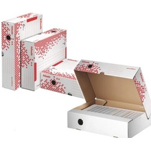 Esselte Speedbox archívný box bielo červený 80 mm