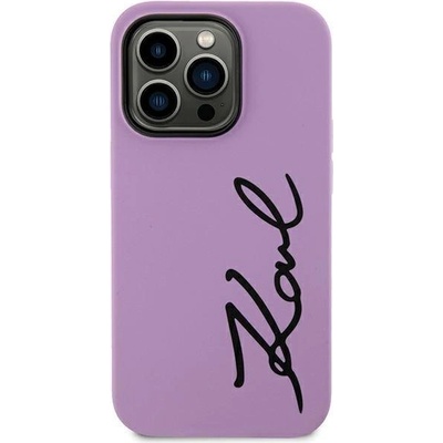 KARL LAGERFELD Кейс Karl Lagerfeld KLHCN61SKSVGU за iPhone 11 / Xr 6.1"", лилав / лилав, твърд, Silicone Signature (KF001659-0)