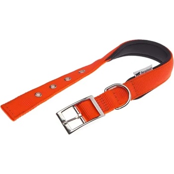 Ferplast Daytona - Регулируем нашийник за кучета с метална катарама, 37 до 45 см. /25 мм. оранжев