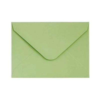 Ozdobné obálky Smooth - 7 x 10 cm, 130 g/m2, světle zelené, 10 ks