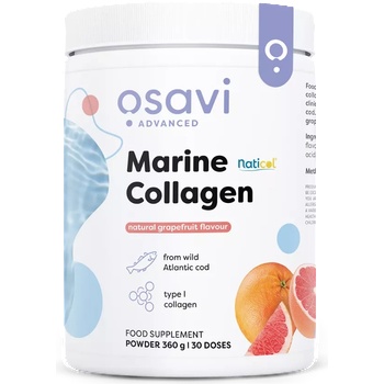 Osavi Marine Collagen Wild Cod Grapefruit, Морски колаген от дива треска, грейпфрут, 360 g