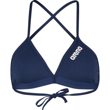 arena Дамско бикини горнище Arena Women's Team Swim Top Tie Back Solid Bikini top - Navy / White - размер 34 (EU) (150-4077-0213)
