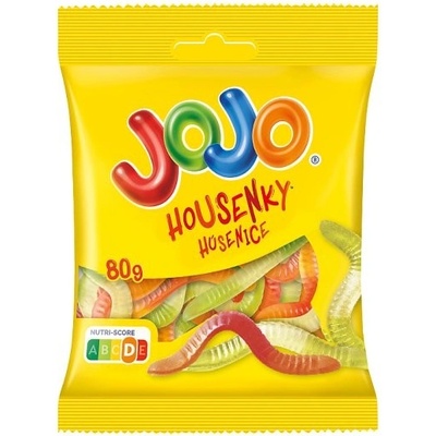 Jojo Húsenice želé cukríky s ovocnými príchuťami 80 g