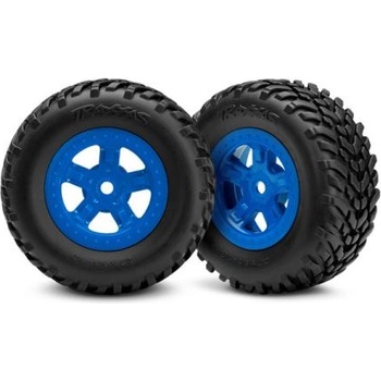 Traxxas колело 1.8/1.4", джанта SCT син, гума SCT (2)