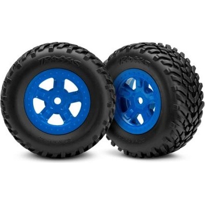 Traxxas колело 1.8/1.4", джанта SCT син, гума SCT (2)