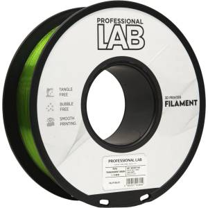 Съвместим консуматив PETG Transparent Green Prof. Lab 1.75mm (354C) (FG-P198-E1)
