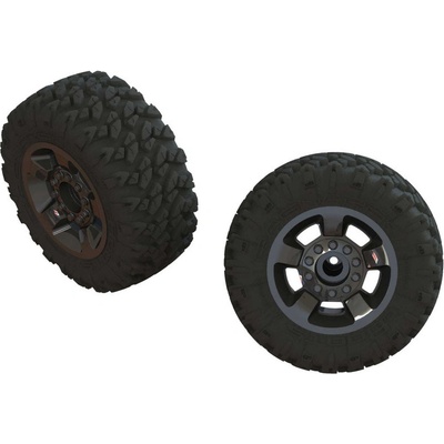 Arrma Kolo s pneu dBoots Ragnarok Mt černý chrom 2
