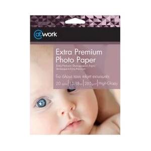 @Work Фотохартия Extra Premium High-Glossy 13x18см 265г 20л