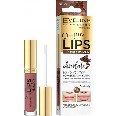 Eveline Cosmetics Oh! My Lips Lip Maximizer Lesk opticky zväčšujúci pery čokoláda 4,5 ml