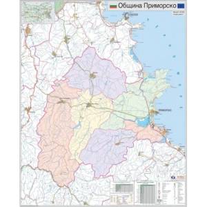 Mapmedia Карта на община Приморско (d111)