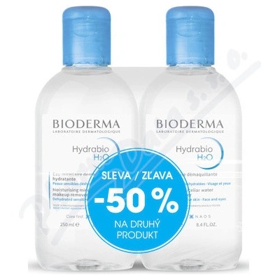NAOS BIODERMA Hydrabio H2O 2x250ml 1+1 Festival – Hledejceny.cz