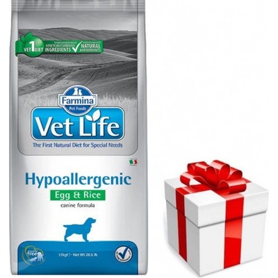 Vet Life Natural Canine Dry Hypo Egg & Rice 12 kg