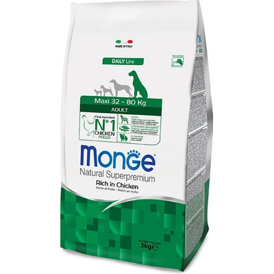 Monge Dog Maxi Adult Kuře rýže 27/12,5 3 kg