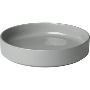 blomus 20 см светло сива дълбока чиния blomus от серия pilar