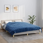 vidaXL Утежнено одеяло синьо 220x240 см 11 кг плат (3154862)