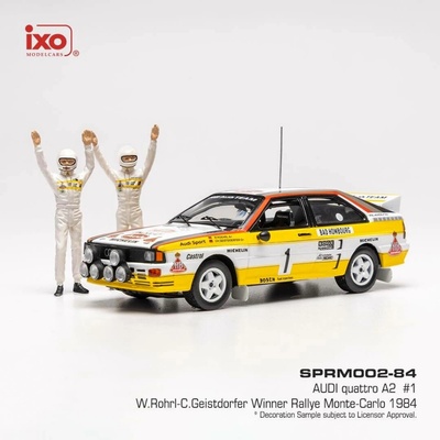 IXO Audi Quattro A2 Rally Monte Carlo 1984 #1 Röhrl Geistdörfer 1:43