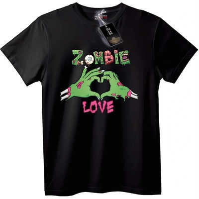 NOONEBRAND Тениска Zombie Love - S, Black