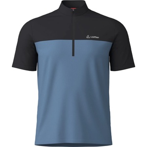 Löffler Мъжка фланелка с къс ръкав за колоездене Löffler Bike Shirt HZ Cycling jersey - Enzian - размер 54 (EU) (217-0361-0115)