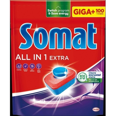 SOMAT All-in-1 Extra tablety do myčky 100 ks – Zboží Mobilmania
