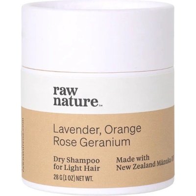 Raw Nature Dry Shampoo For Light Hair Suchý šampón pro světlé vlasy 28 g