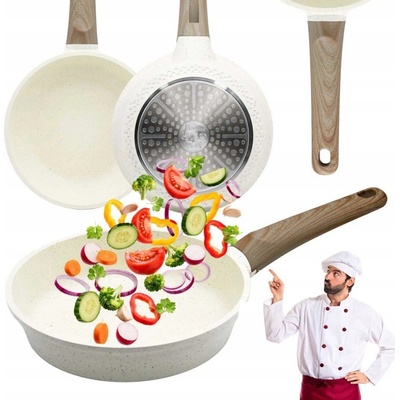 Tradiční pánev 20 cm MARMOROVÁ Světlá pánev na INDUKCI plyn NON-STICK
