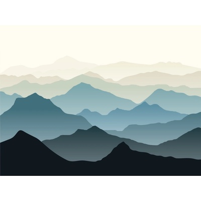 AG design FTNS-1267 vliesová fototapeta Mountain Panorama rozměry 360 x 270 cm