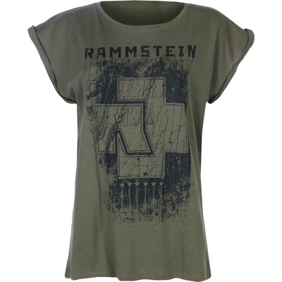 RAMMSTEIN дамска тениска RAMMSTEIN - Sechs Herzen BP - Olive - ST10666-49