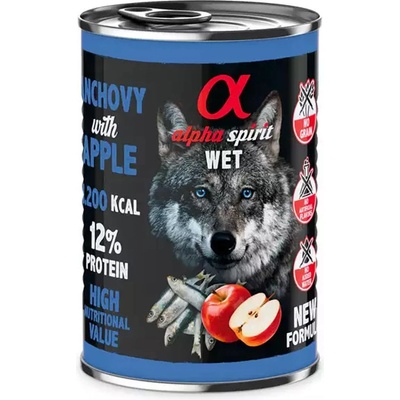 Alpha Spirit Кучешка Консерва - Аншоа и Червена Ябълка 400 г