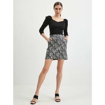 Orsay Черна дамска пола от велур с десен ORSAY Orsay | Cheren | ЖЕНИ | S