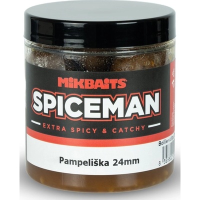 Mikbaits Boilies V Dipe Spiceman Pampeliška 250ml 24mm