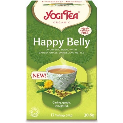 Yogi Tea Happy Belly Bio Ájurvédský čaj Spokojené bříško 17 ks