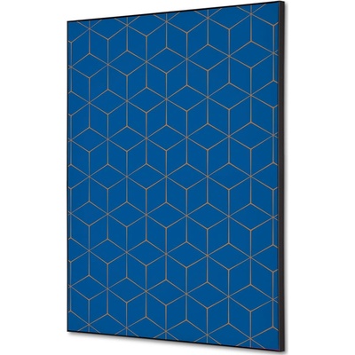 Jansen Display Textilní dekorace na zeď A2 Hexagon tmavě hnědá, 420 x 594 mm