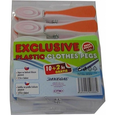 EXCLUSIVE Made in China Štipce na prádlo plastové 12 ks