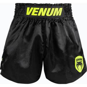 Venum Мъжки шорти за тренировка Venum Classic Evo Muay Thai black/neon yellow