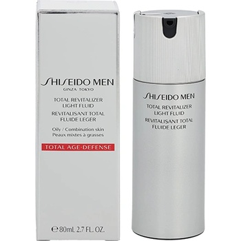 Shiseido Men Total Revitalizer Light Fluid обновяващ серум против стареене на кожата за мъже 70 мл