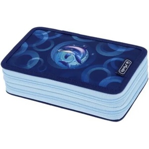 Herlitz Ученически несесер с 23 части, 2 ципа, Dolphin Ride - Herlitz