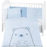 KikkaBoo Бебешки спален комплект от 6 части KikkaBoo - Bear with me, Blue, 70 х 140 cm (41101060118)