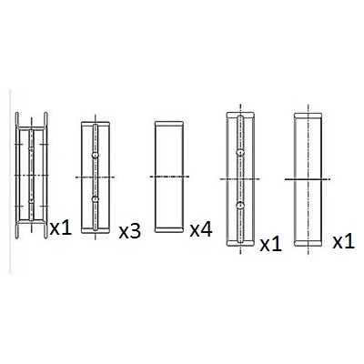 Hlavní ložiska klikového hřídele FAI AutoParts BM1020-STD