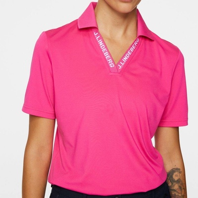 J.Lindeberg Dámska polokošeľa Lorde Polo Pink Peacock