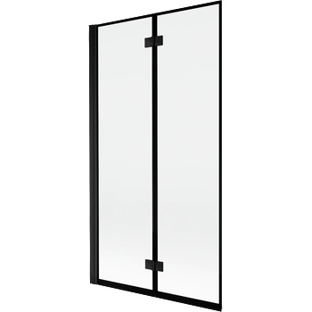 Mexen Mist душ екран за вана с две крила 100 x 150 см, черна рамка, черен - 8A9-100-002-70-70-L (8A9-100-002-70-70-L)