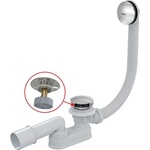 ALCAPLAST СИФОН ЗА ВАНА С ПРЕЛИВНИК click/clack a507cКm-120 alcaplast (a507cКm-120)