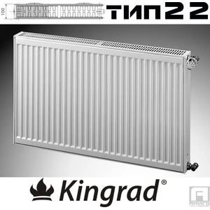 KORADO Панелен Радиатор КИНГРАД тип 22, 600x700 - 1337W ΔT60 (KK22600700)