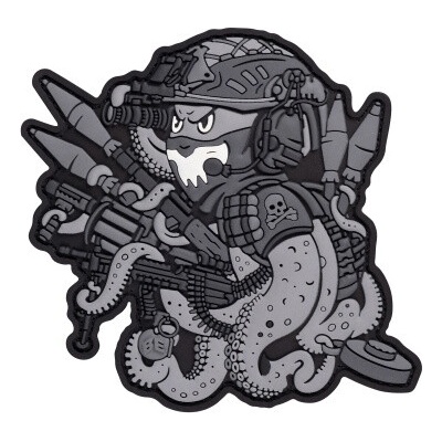 PVC limitovaná nášivka Night Octopus, Brand Element