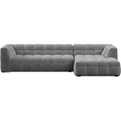 Windsor & Co Ъглов диван от сиво кадифе , десен ъгъл Vesta - Windsor & Co Sofas (WIN_RC_58_F1_VESTA9)